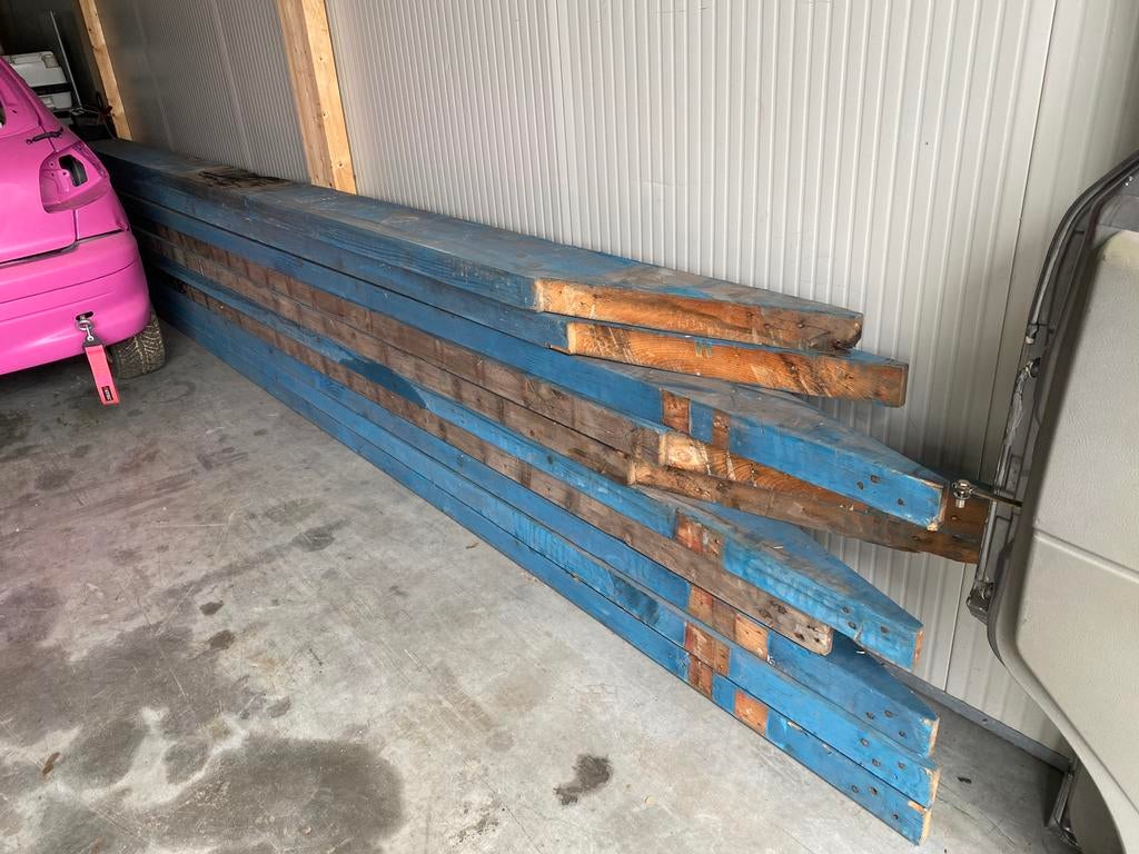 Houten balken gebruikt Zware kwaliteit, Doe-het-zelf en Verbouw, Hout en Planken, Ophalen, Gebruikt, Balk, Vuren
