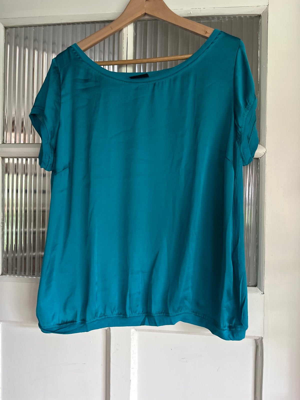 Xandres turquoise top maat 46, Blauw, Maat 46/48 (XL) of groter, Ophalen of Verzenden, Zo goed als nieuw