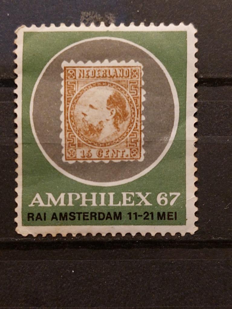 Nederland sluitzegel Amphilex 67, Ophalen of Verzenden, Na 1940