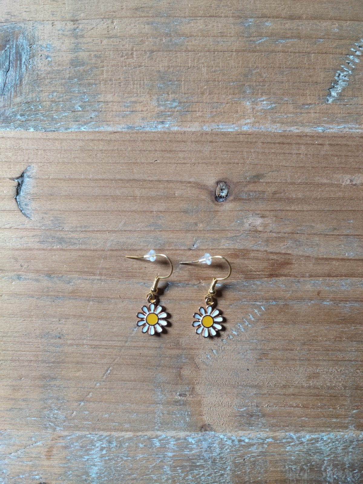 Nieuwe Daisy oorbellen met s925 oorringen met madeliefjes, Sieraden, Tassen en Uiterlijk, Hangers, Verzenden, Wit, Nieuw
