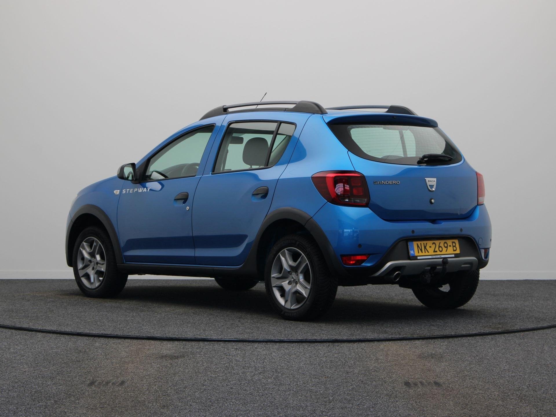 Dacia Sandero 0.9 TCe Stepway Laureate | Trekhaak | Cruise C, Auto's, 898 cc, Stof, Euro 6, Blauw