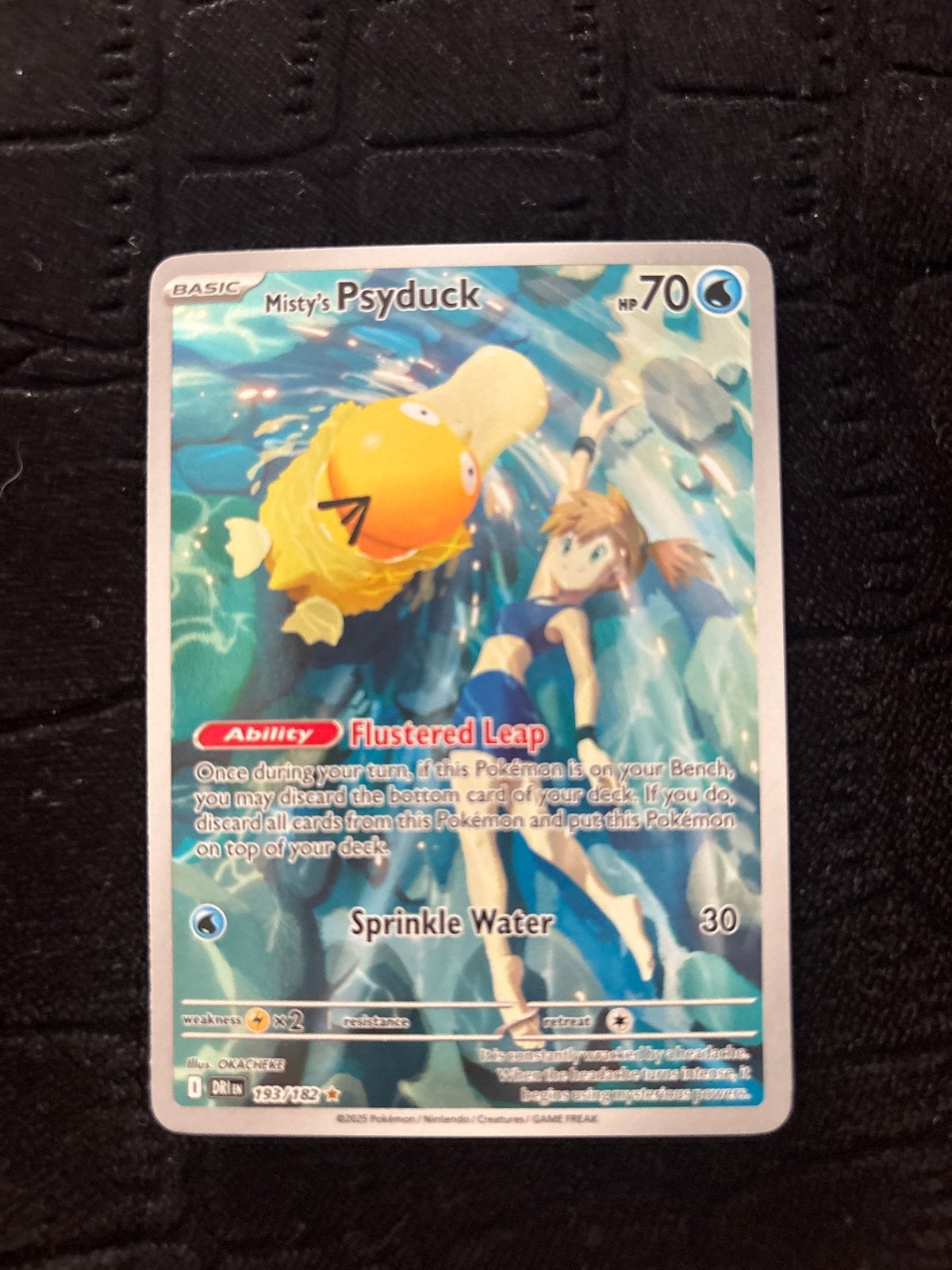 Misty's Psyduck Pokémon Kaart 193/182 - Zo goed als nieuw, Ophalen of Verzenden, Zo goed als nieuw, Losse kaart