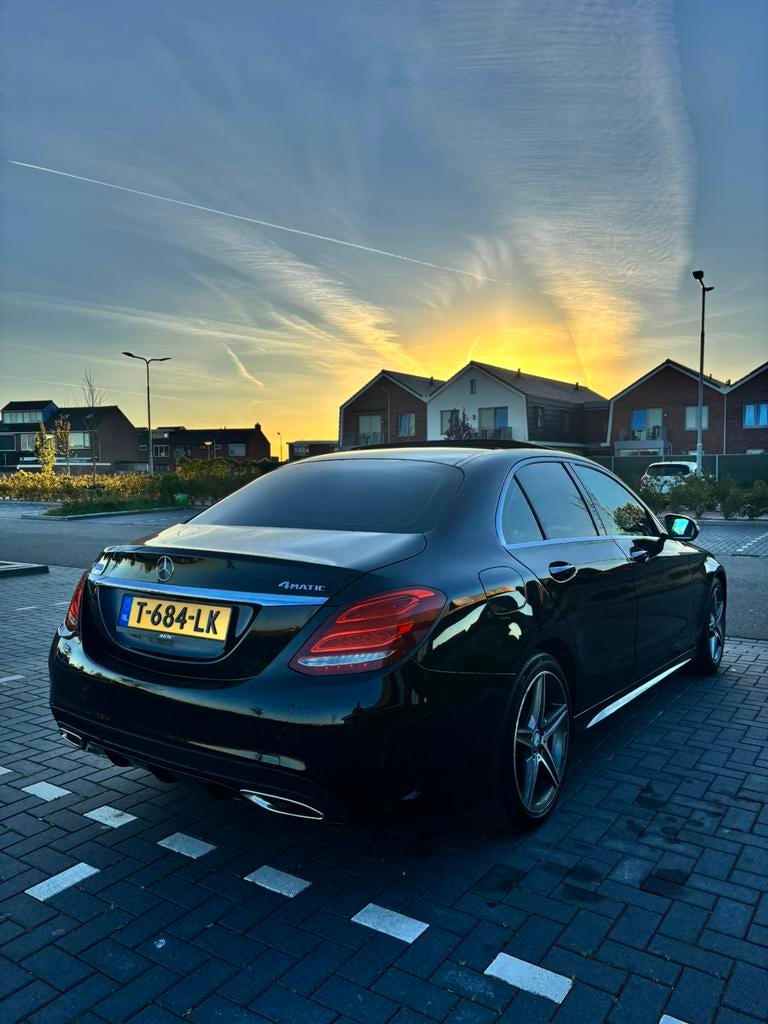 Prachtige Mercedes C400 4MATIC AMG | Bomvol opties, Auto's, Mercedes-Benz, Automaat, Zwart, Leder, Vierwielaandrijving