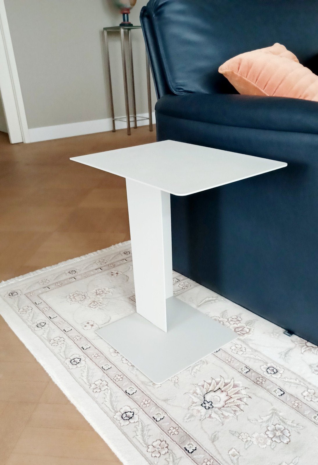 minimalistische stalen bijzettafel, Ophalen of Verzenden