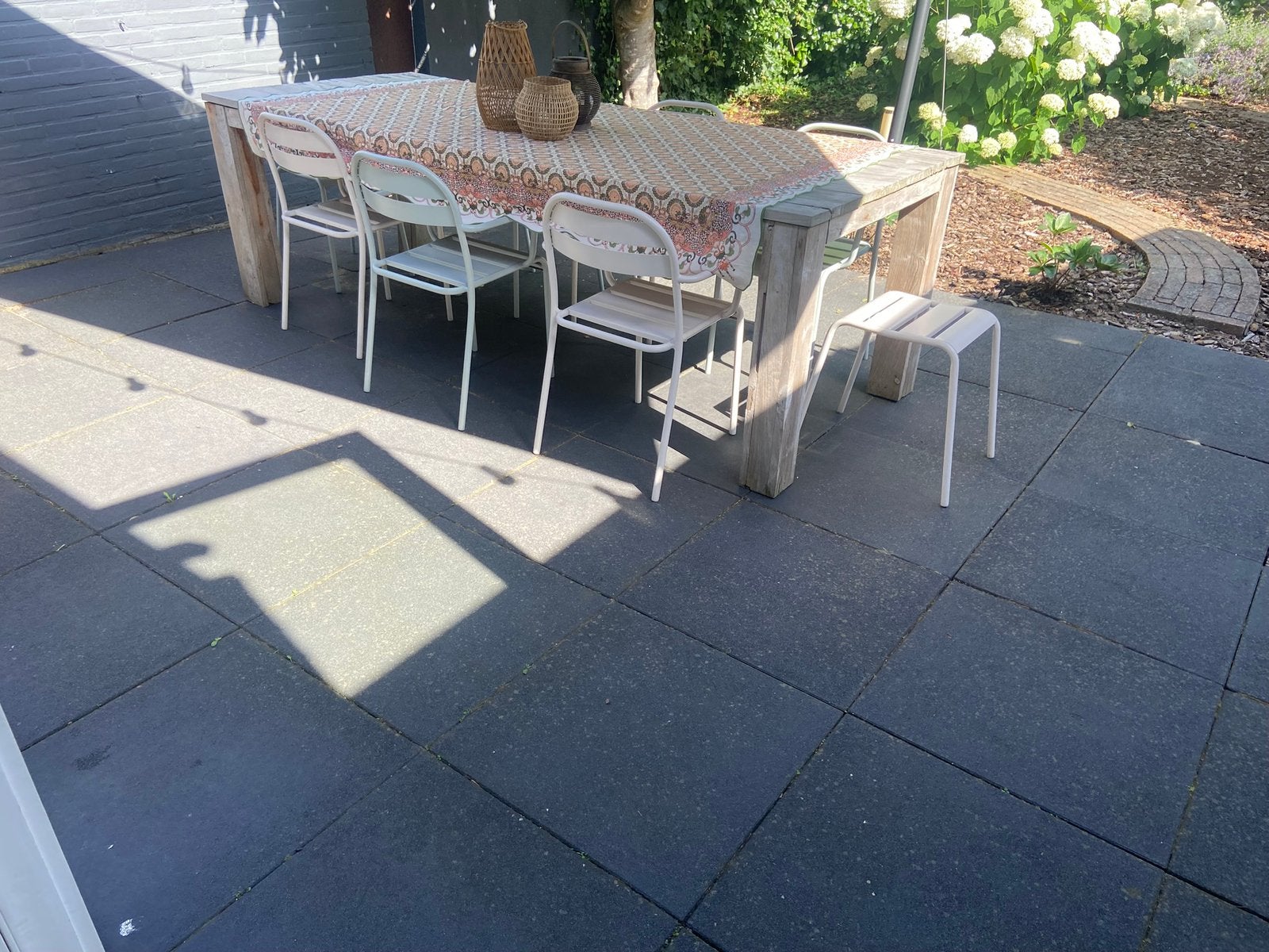 Gratis tuintafel, Ophalen