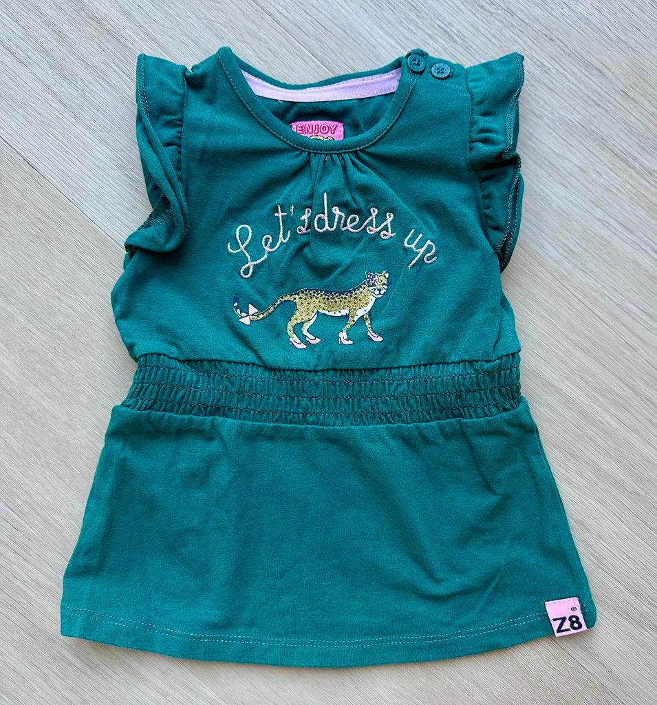 Z8 jurkje groen maat 80 | babykleding meisje, Ophalen of Verzenden, Zo goed als nieuw, Meisje, Jurkje of Rokje