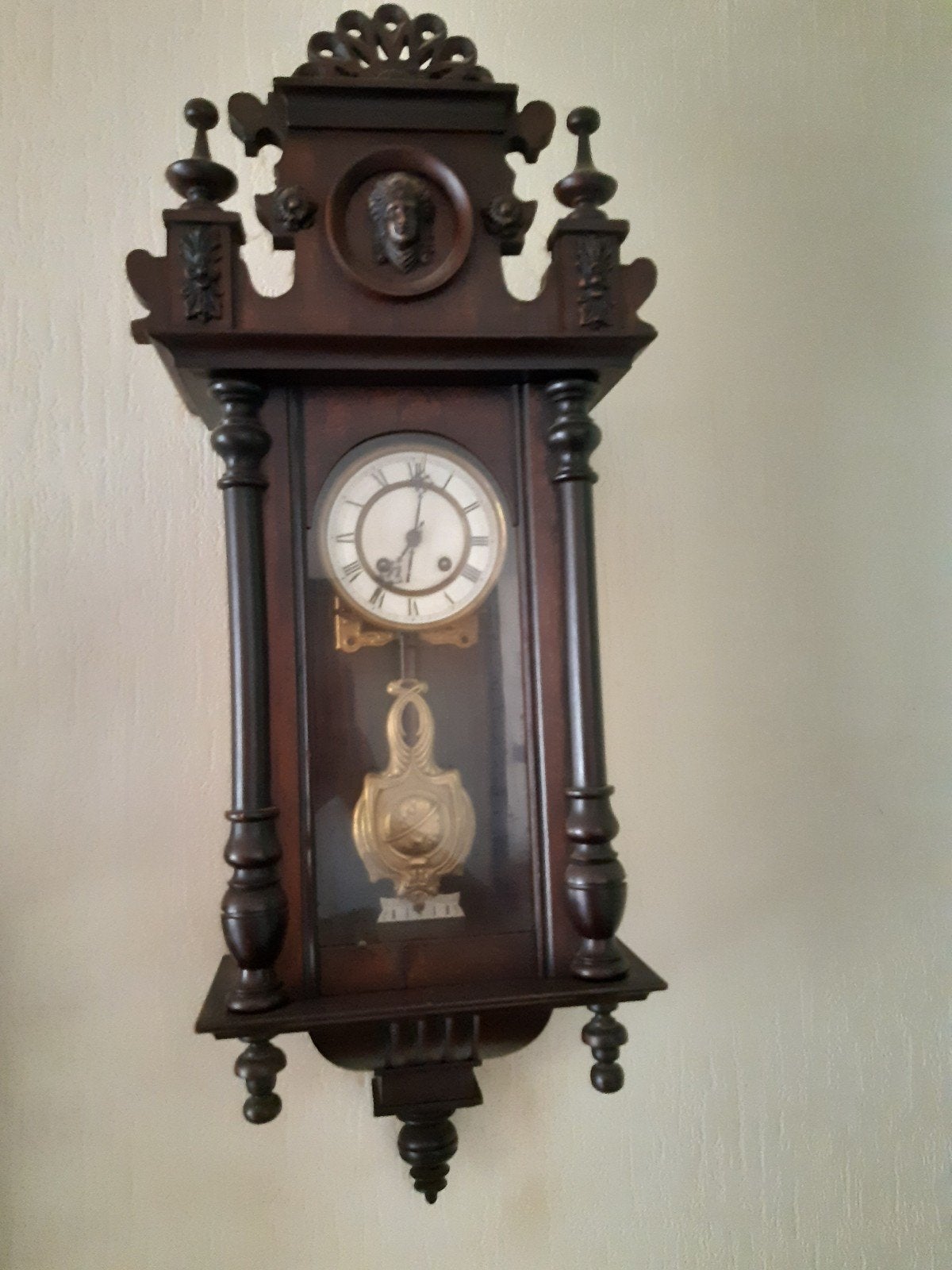Antieke klok met opwindmechanisme, Ophalen of Verzenden