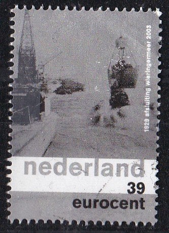 Nederland en het water – Wieringermeer - gebruikt –NVPH 2154, Verzenden, Na 1940, Gestempeld