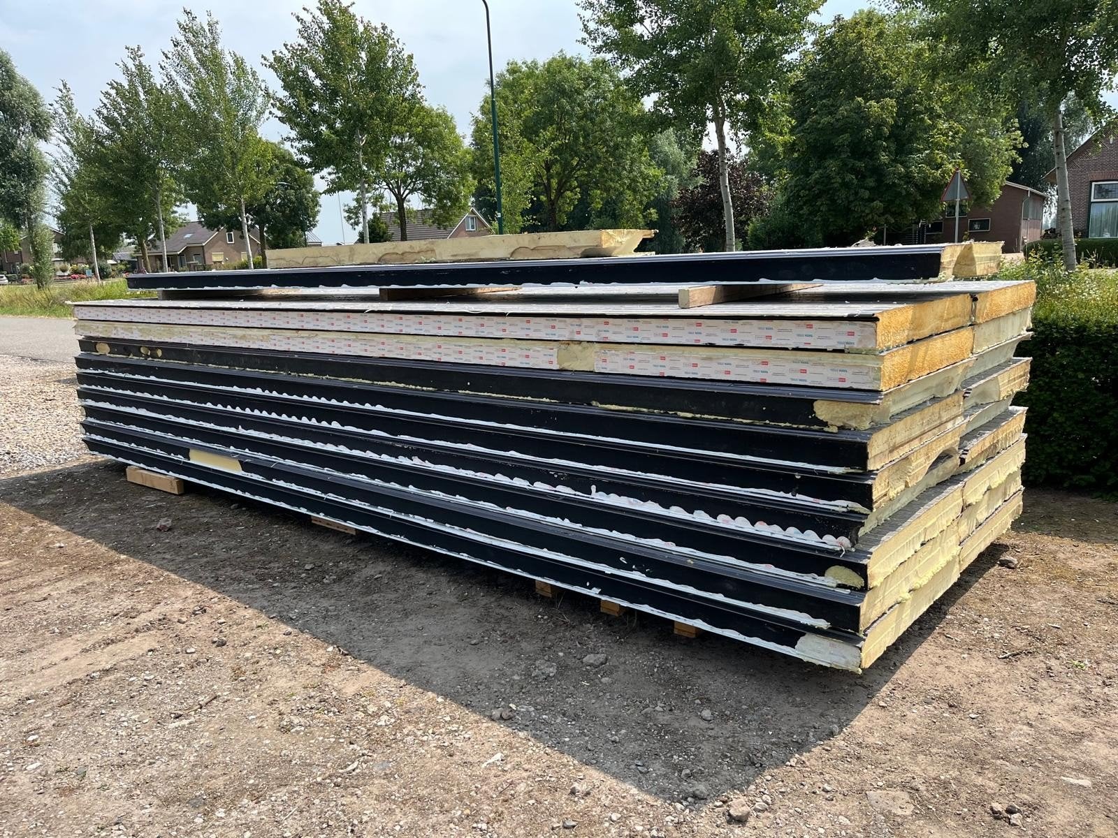 grote partij sandwitch panelen, betonplex, underlayment., Doe-het-zelf en Verbouw, Platen en Panelen, Ophalen of Verzenden, Zo goed als nieuw