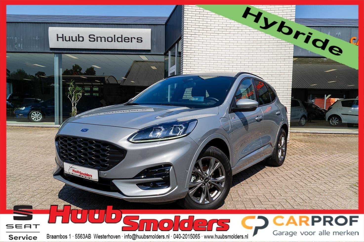 Ford Kuga 2.5 PHEV e-CVT ST-Line X, Dealer onderhouden, Gebruikt, 4 cilinders, Met garantie (alle)