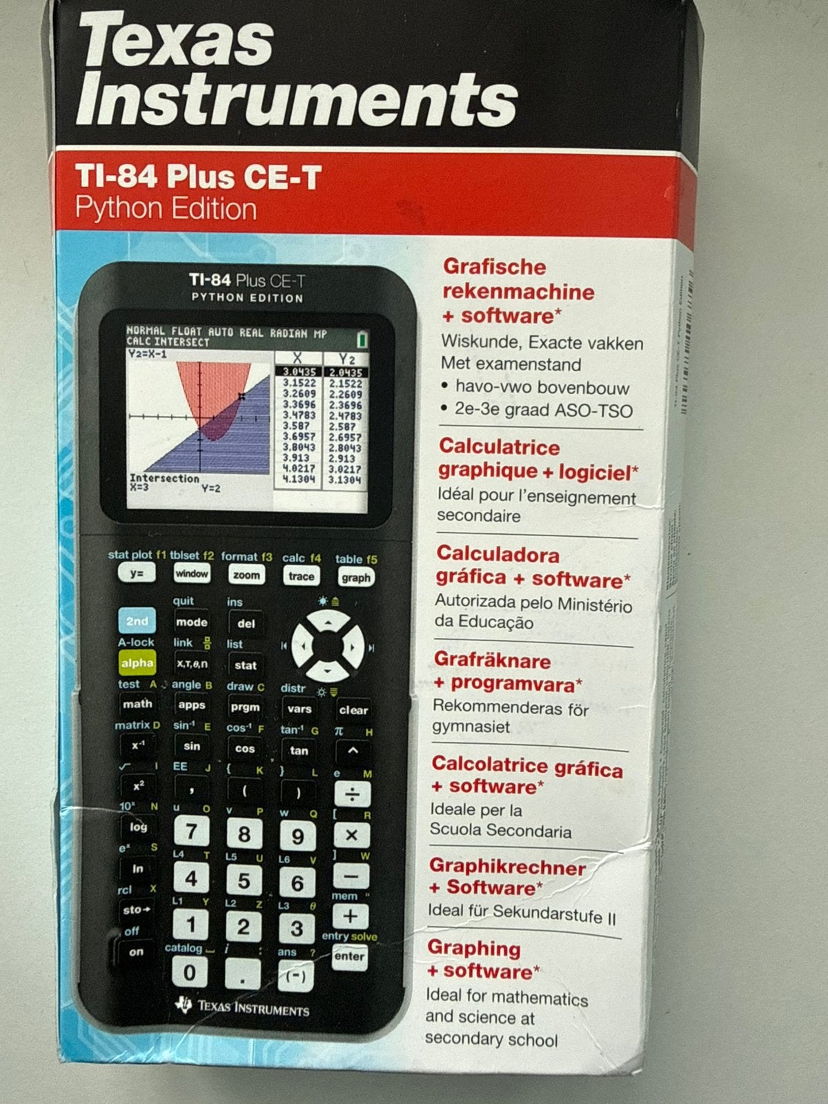 TI-84 ce Python edition Grafische rekenmachine, Diversen, Rekenmachines, Ophalen of Verzenden, Grafische rekenmachine, Zo goed als nieuw