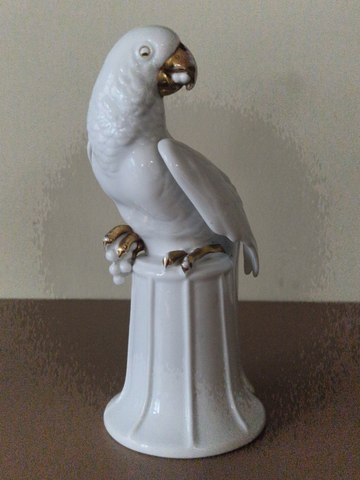 Antieke porseleinen papegaai van Heubach, Antiek en Kunst, Ophalen of Verzenden