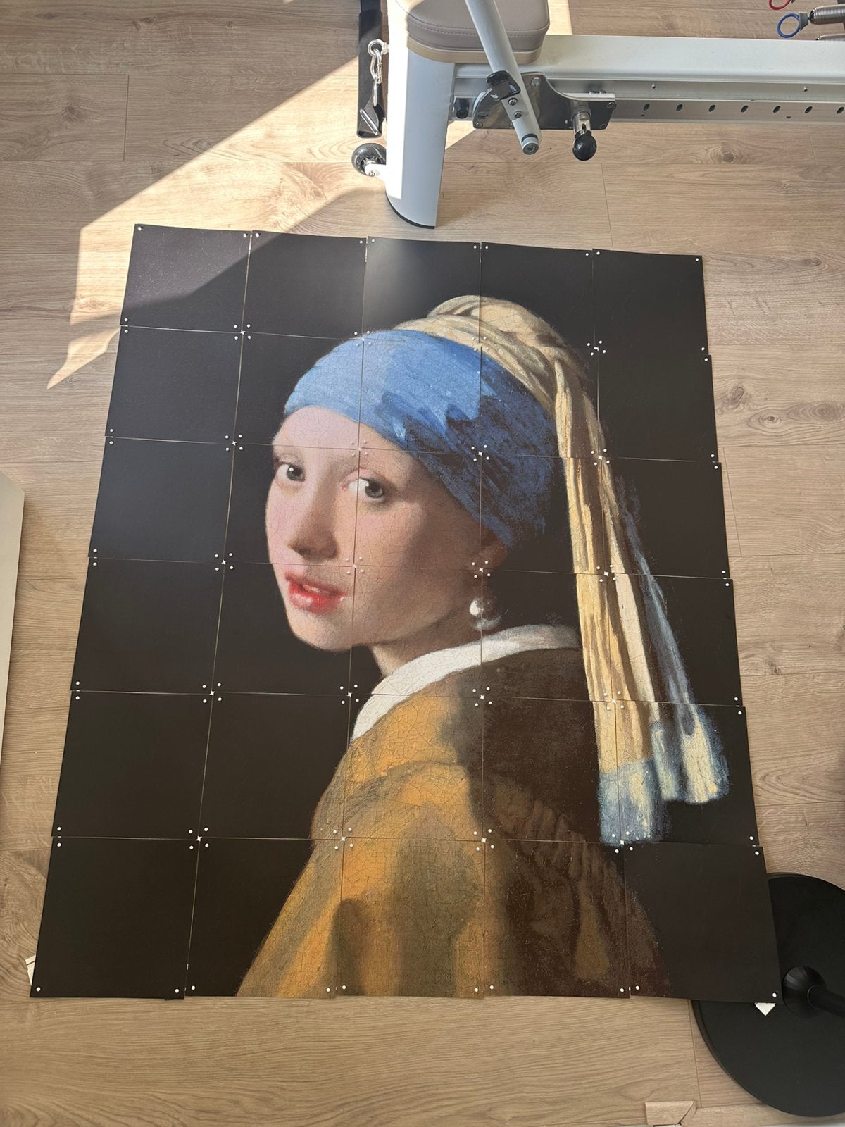 Ixxi Meisje met de parel Johannes Vermeer 120x100 cm, Ophalen, Zo goed als nieuw, Schilderij, 75 tot 100 cm