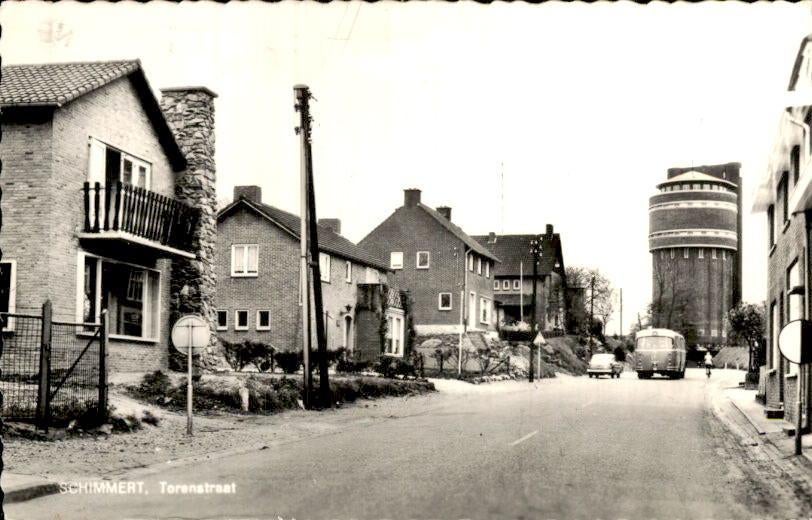 Schimmert - Torenstraat - 1960, Verzamelen, Ansichtkaarten | Nederland, Verzenden, 1940 tot 1960, Gelopen, Limburg