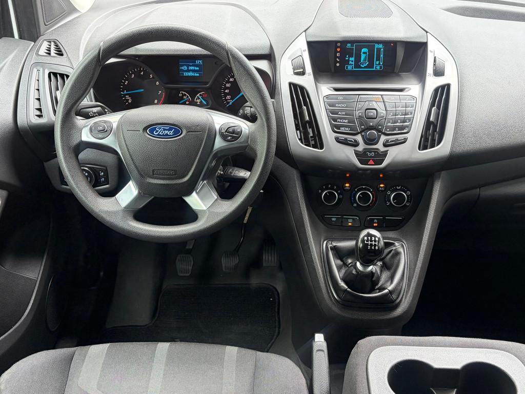 Ford Transit Connect 1.0 Ecoboost L1 Trend 101PK Trekhaak,Sc, Euro 5, Gebruikt, Wit, 14 km/l