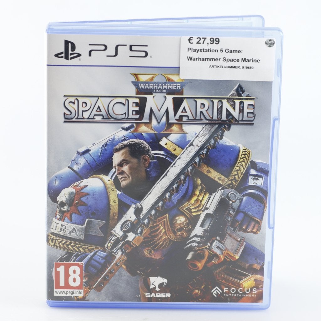 Playstation 5 Game: Warhammer Space Marine, Spelcomputers en Games, Games | Sony PlayStation 5, Sony, Zo goed als nieuw, Support@sony.com