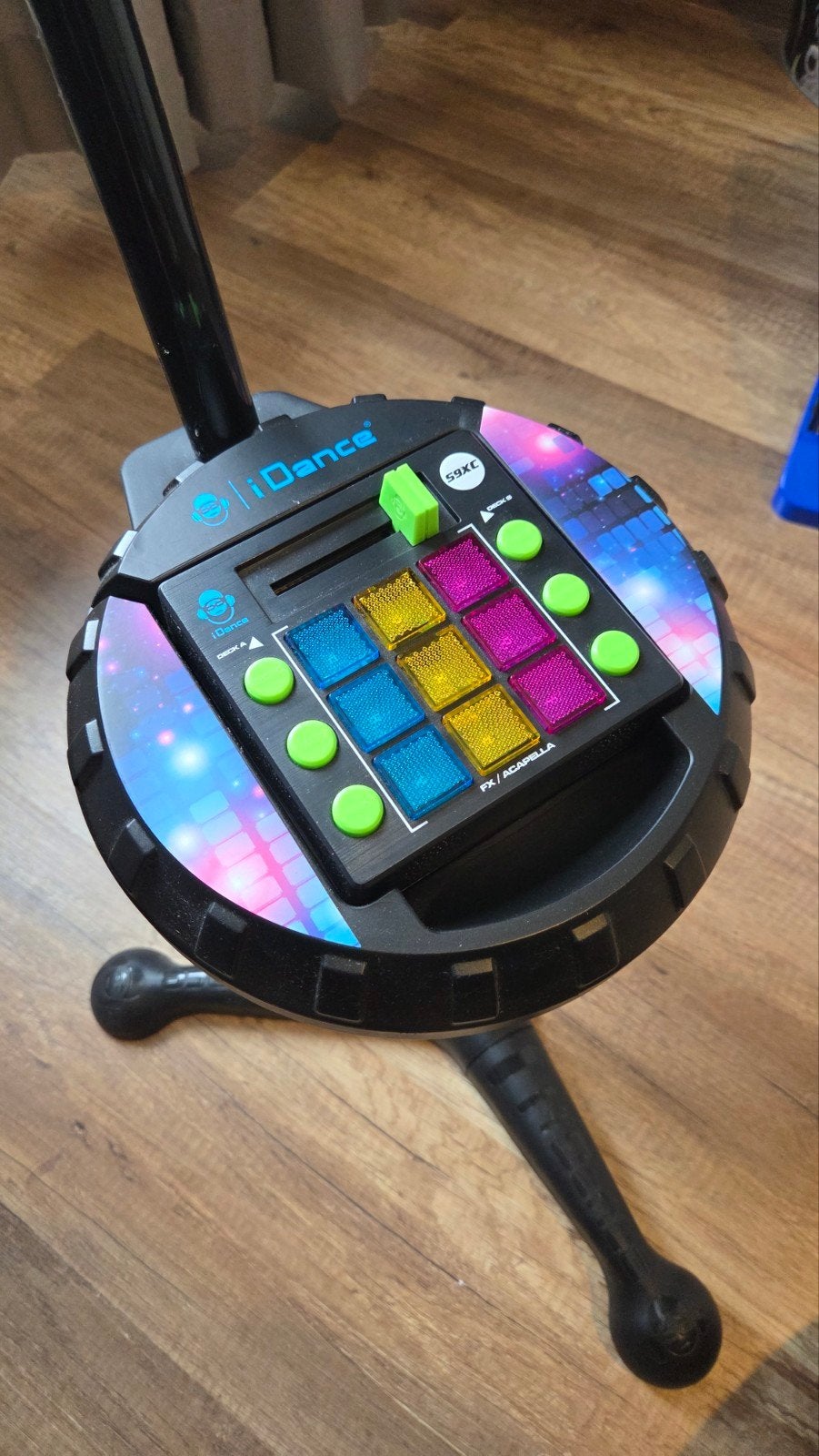 iDance Party Mic Karaoke Set met Stand en Pads, Ophalen, Zo goed als nieuw, Microfoon(s)