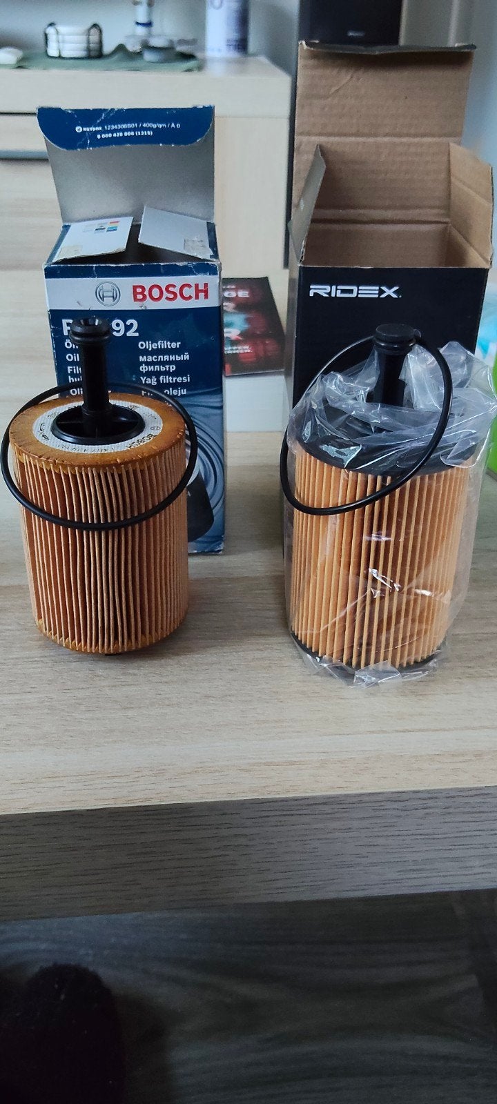 Olie filter Bosch P 9192 en Ridex 700002, Ophalen of Verzenden, Nieuw, Universele onderdelen
