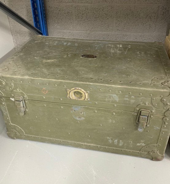 Us army signal corps BC-5 kist footlocker telefoon, Verzamelen, Ophalen, Landmacht, Amerika, Kist of Geocache