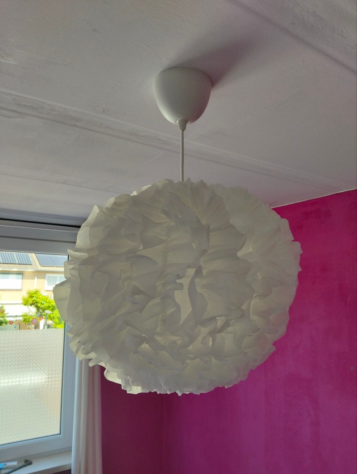 IKEA FADO hanglamp wit - Zo goed als nieuw, Wit, Textiel, Zo goed als nieuw, Modern