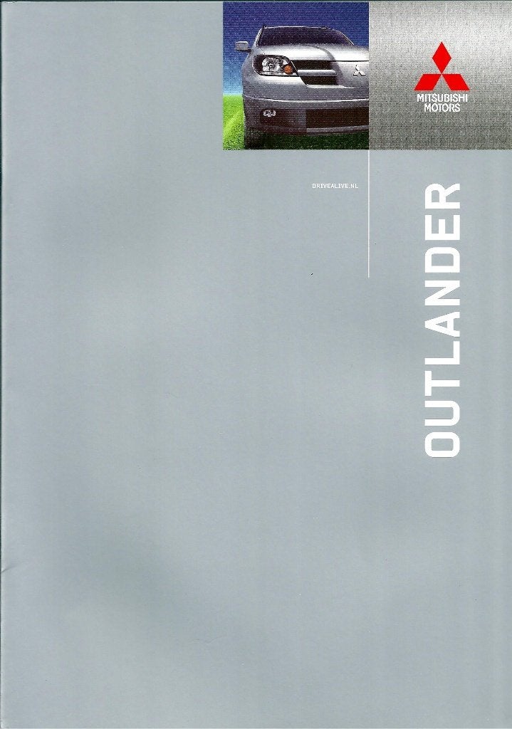 Brochure Mitsubishi Outlander 2003, Ophalen of Verzenden, Gelezen, Mitsubishi