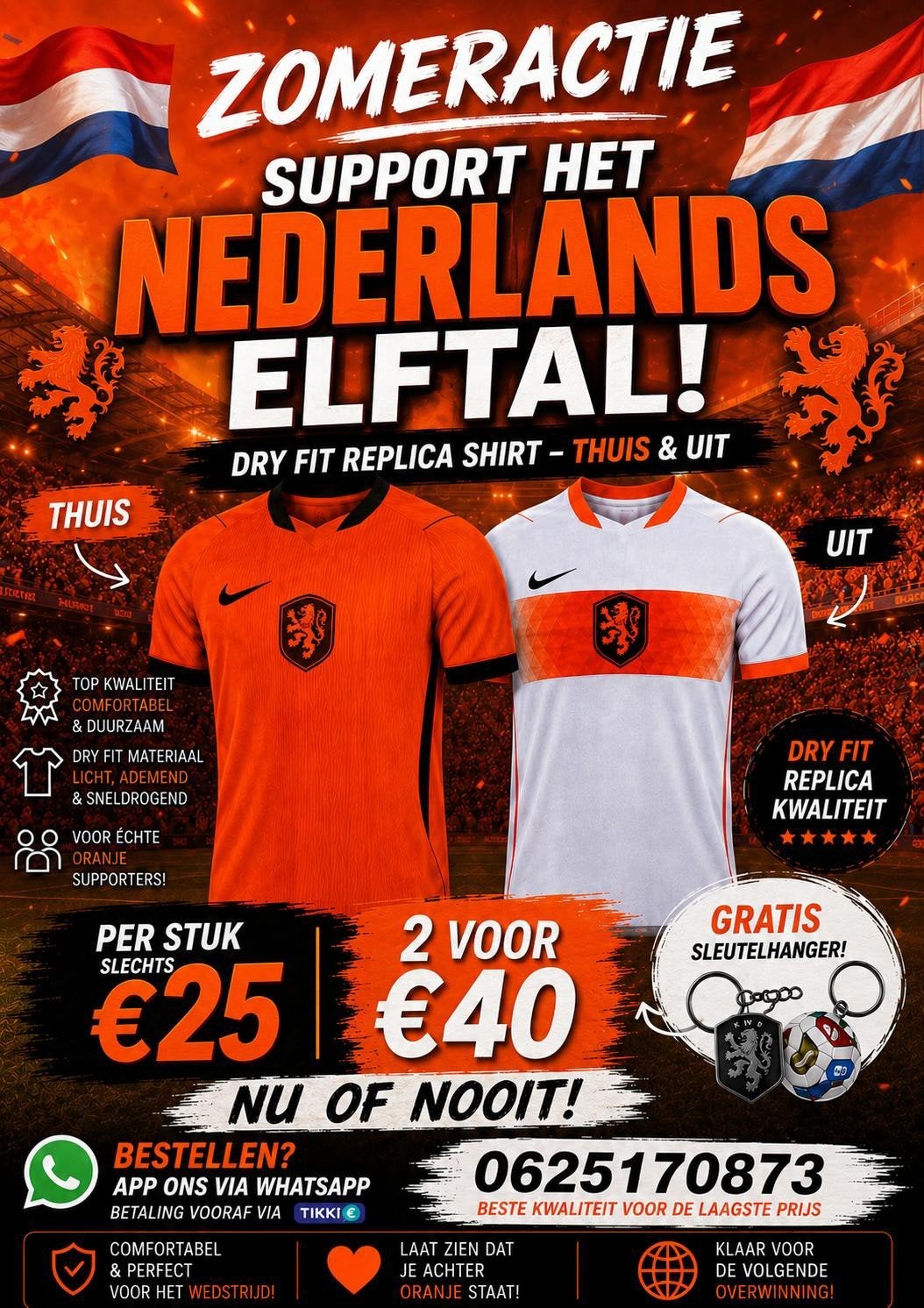 Nederlands elftal thuis shirt new 2026/2028, Maat L, Ophalen of Verzenden, Nieuw, Shirt
