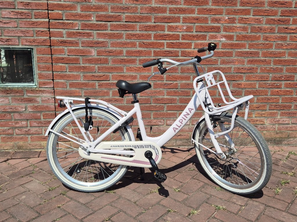 Meisjesfiets Alpina Clubb M22 wit 22 inch, Fietsen en Brommers, Ophalen, Terugtraprem, Zo goed als nieuw, 22 inch