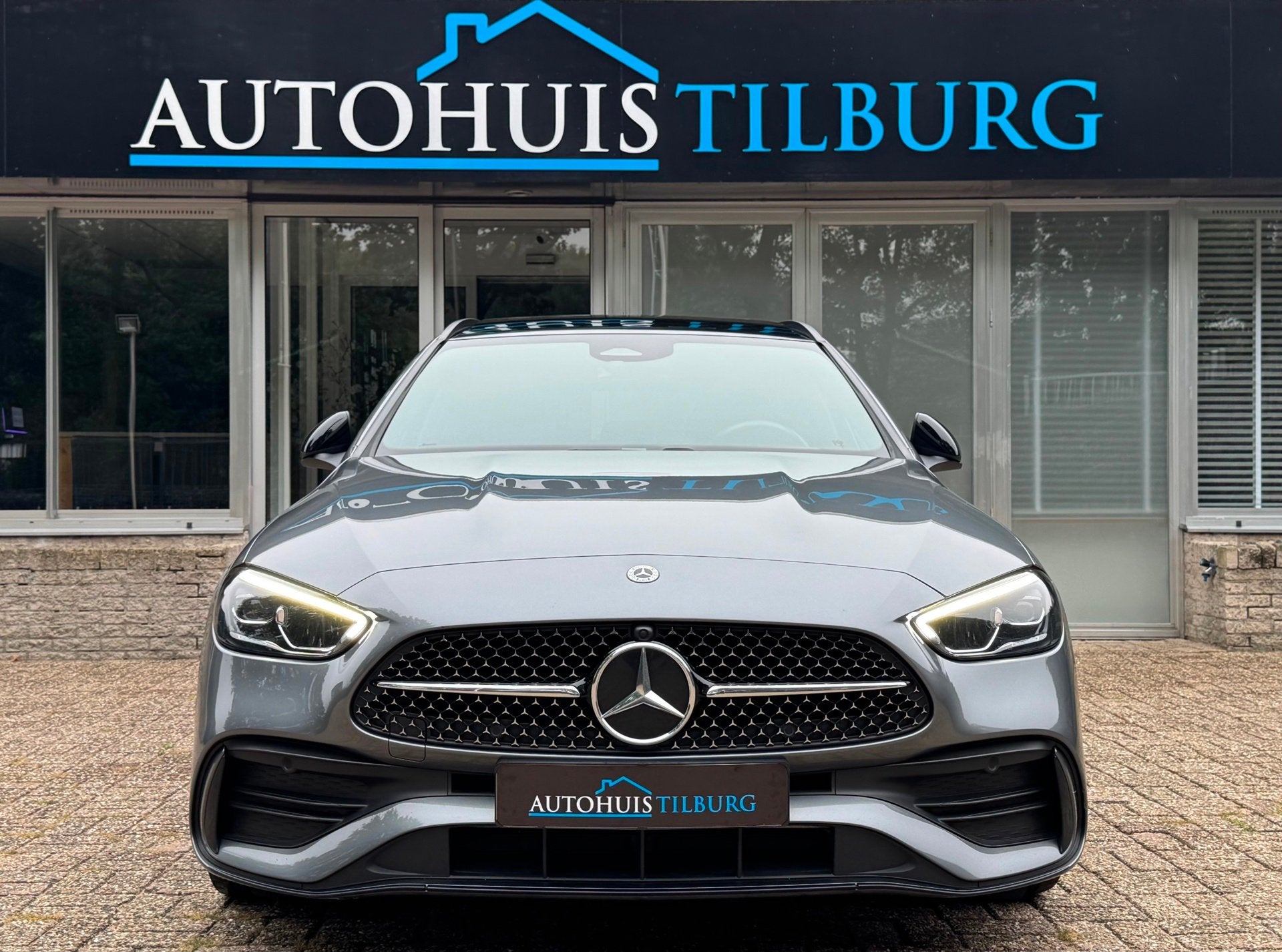 Mercedes-Benz C-klasse 200 AMG Pano Night Sfeer Camera, Automaat, Dealer onderhouden, Gebruikt, Zwart