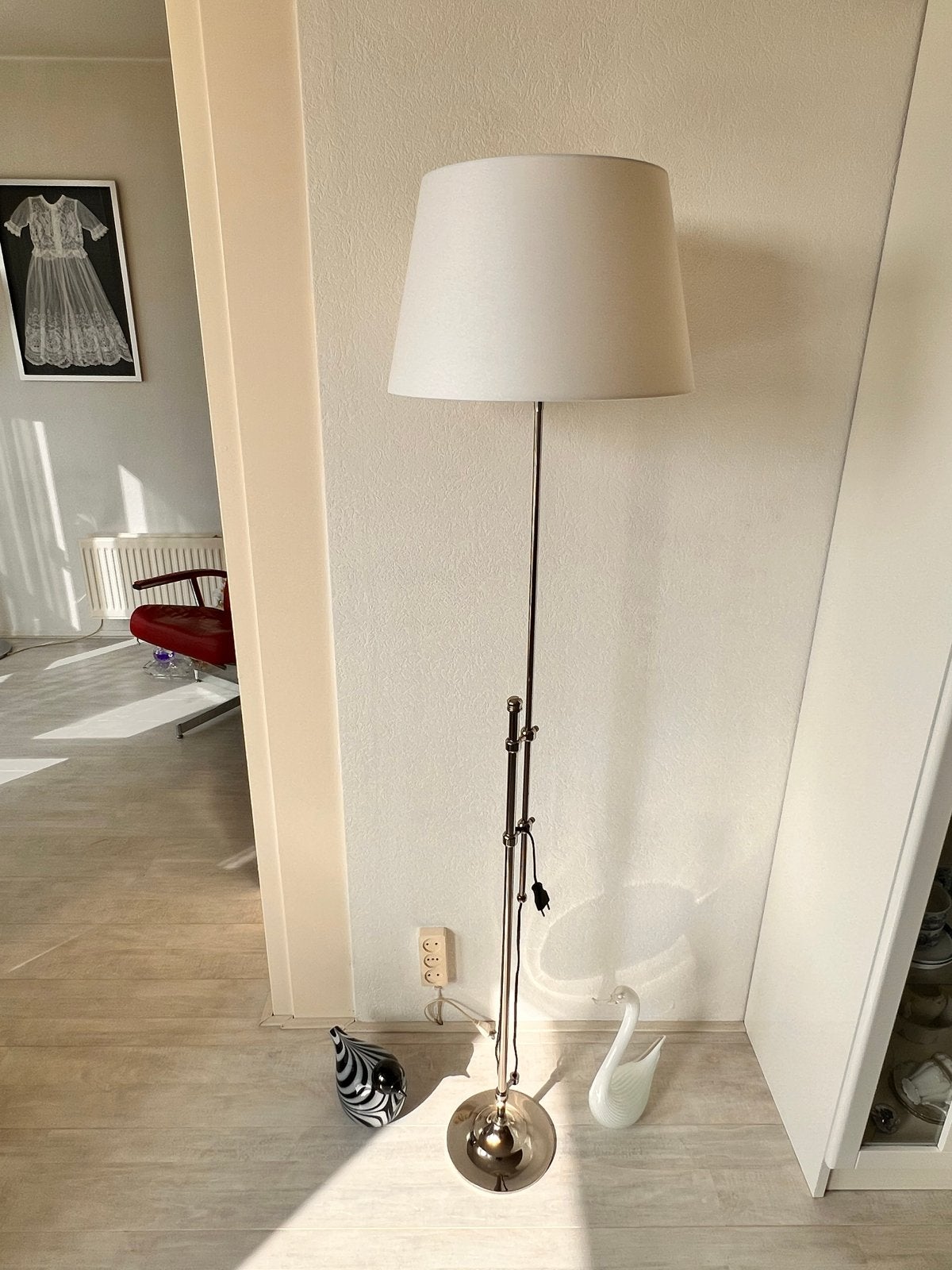 moderne uitschuifbare lamp, Huis en Inrichting, Ophalen, E27 (groot), Zo goed als nieuw, Metaal