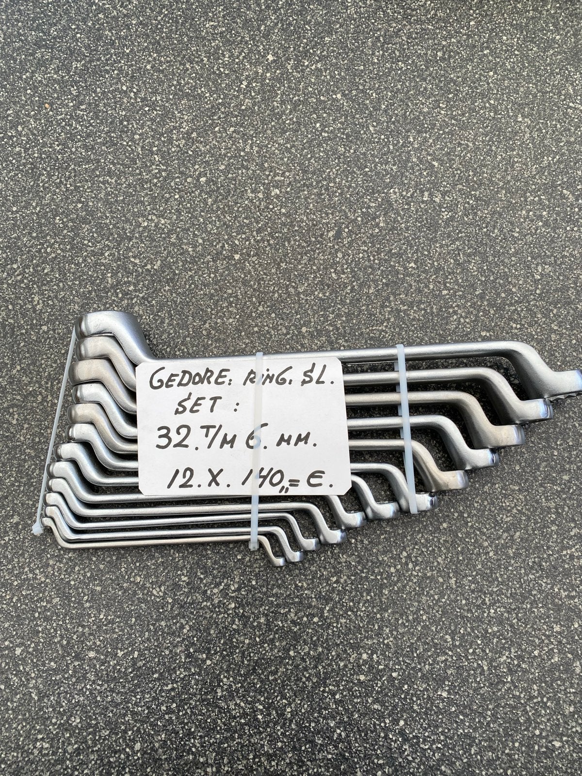 Gedore Ring sleutels set 6-32mm, Doe-het-zelf en Verbouw, Gereedschap | Handgereedschap, Ophalen of Verzenden, Gebruikt, Sleutel/ratel
