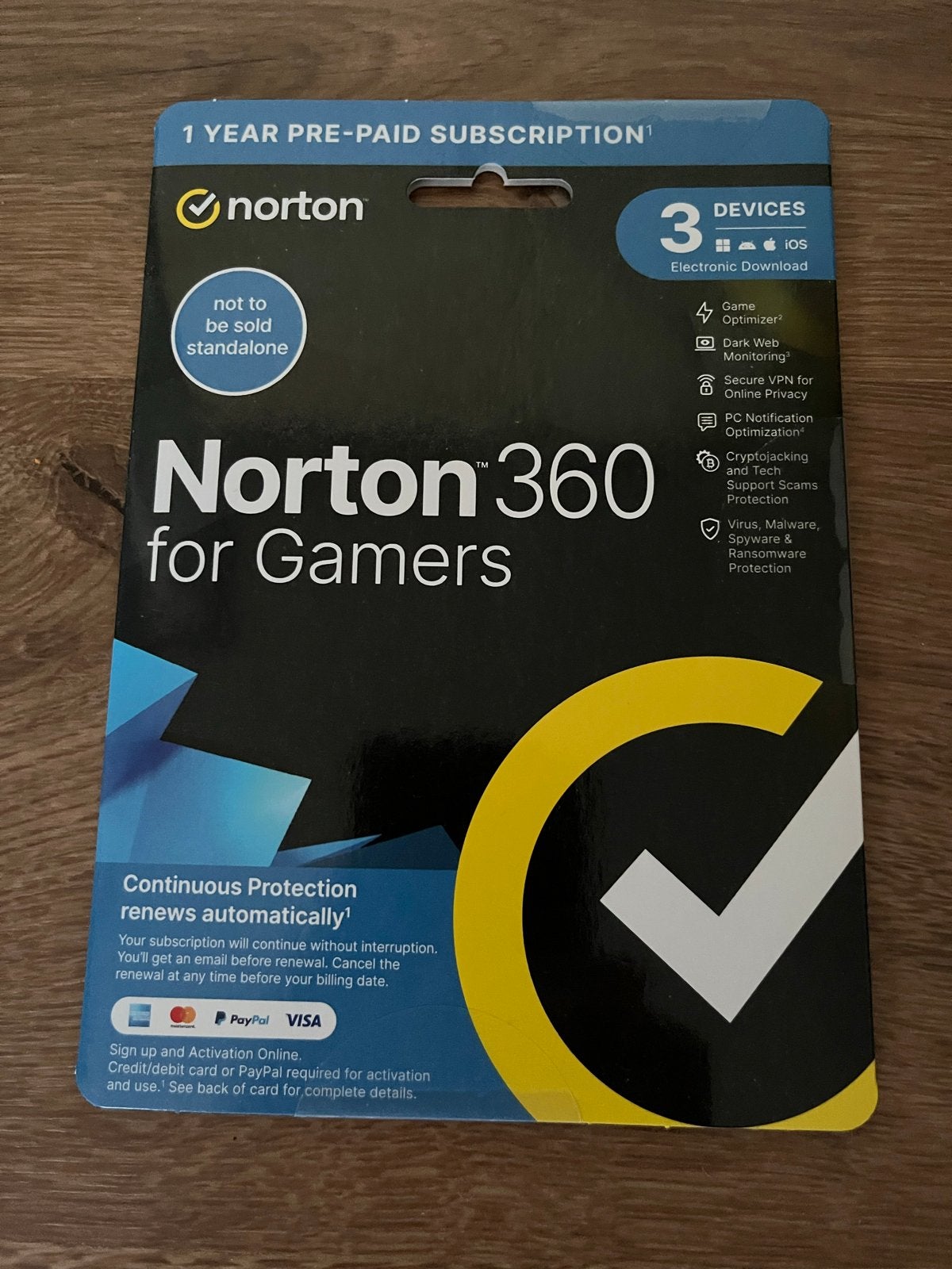 Norton 360 for Gamers - 1 Jaar Abonnement, Computers en Software, Antivirus- en Beveiligingssoftware, Nieuw, MacOS, Windows, Android