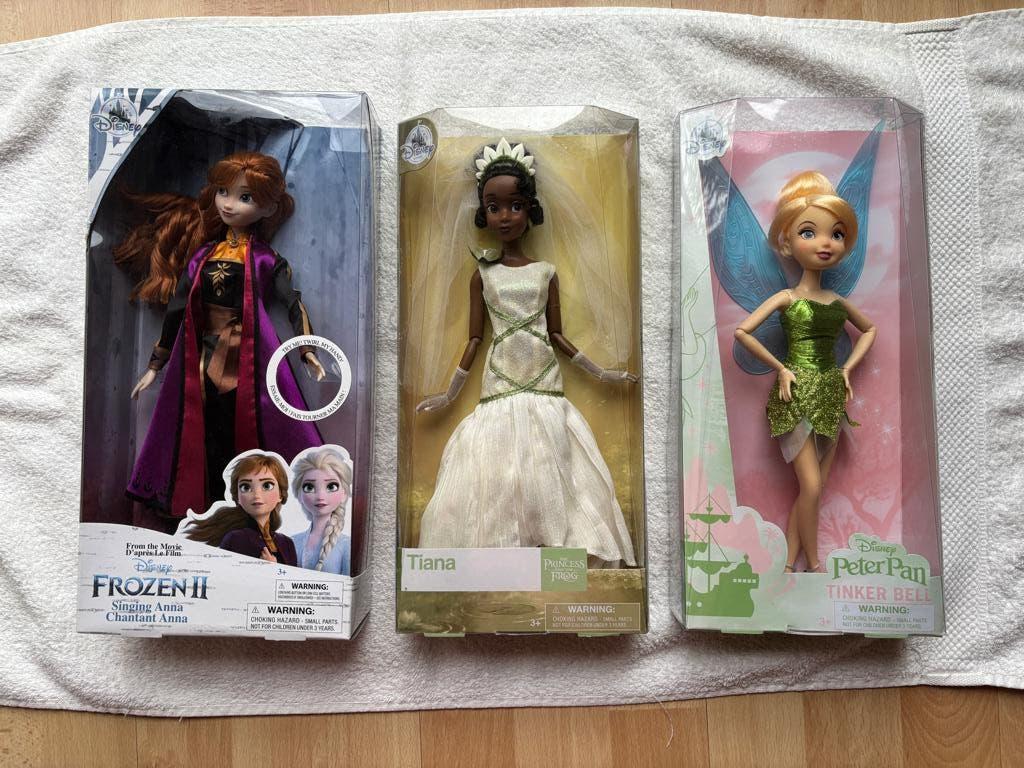 Disney Anna, Tinker Bell en Tiana Clasic dolls, Ophalen of Verzenden, Nieuw, Pop