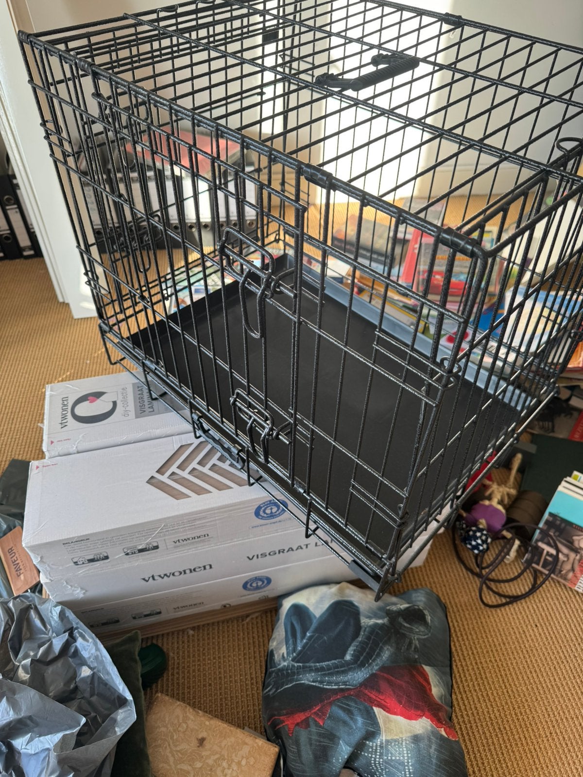 Honden bench voor kleine/middel groten honden, Dieren en Toebehoren, Ophalen, Zo goed als nieuw, Minder dan 75 cm, Minder dan 65 cm