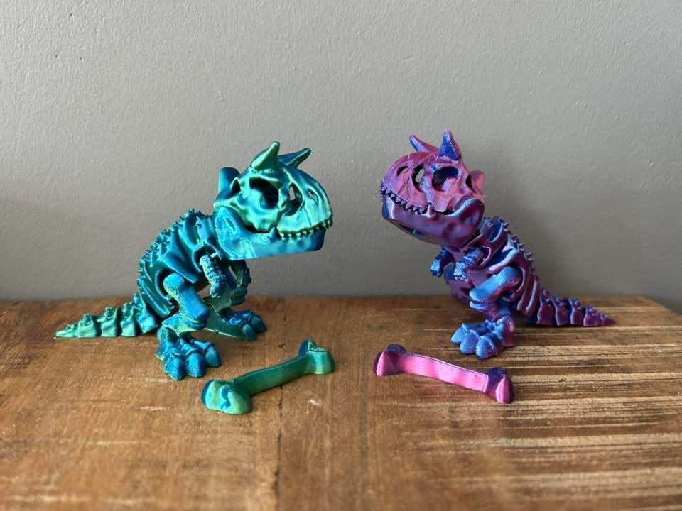 Skelet Dinosaurussen Met Bot - 3D geprint, Ophalen of Verzenden, Nieuw