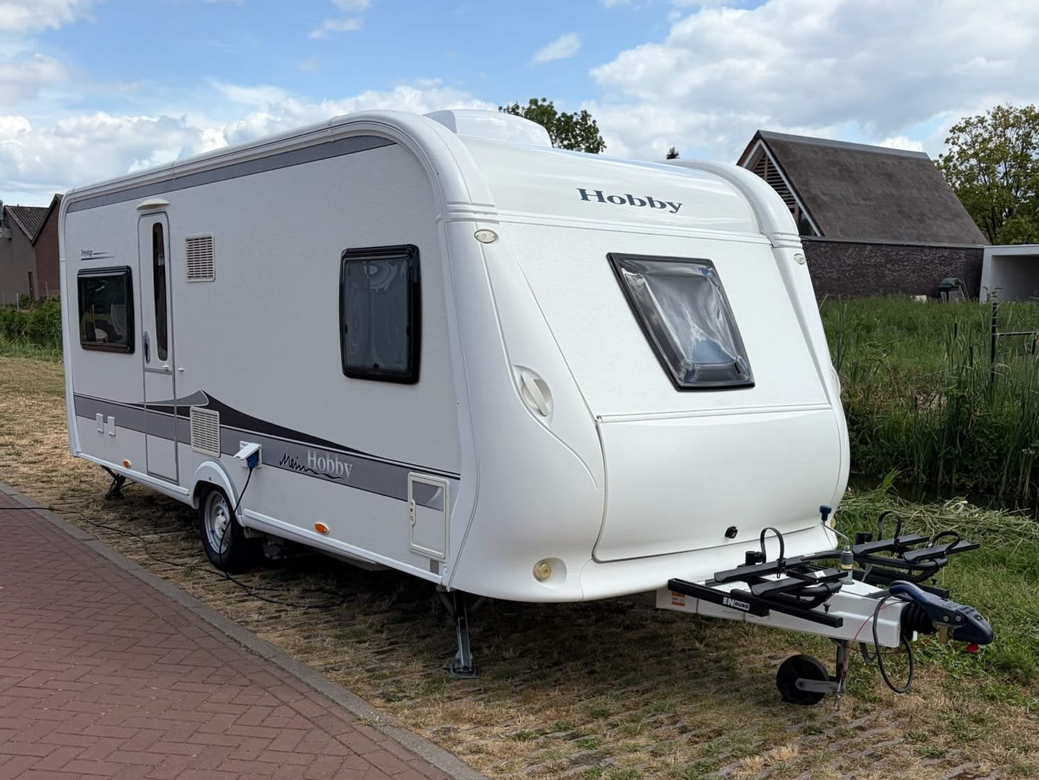 Hobby Presige 540 UFE, airco, mover, fietsdrager, 2e bed, Caravans en Kamperen, Caravans, Vast bed, Hobby, Particulier, 5 tot 6 meter