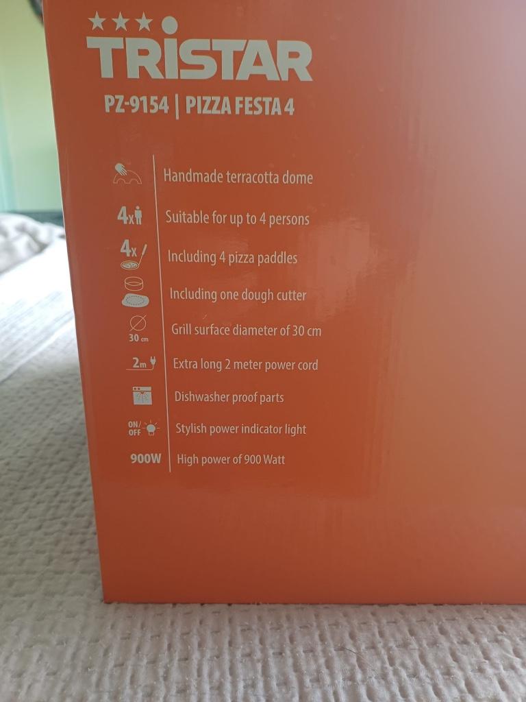 Tristar pizza festa 4 nooit gebruikt, Witgoed en Apparatuur, Ophalen, Nieuw, 4 t/m 7 personen