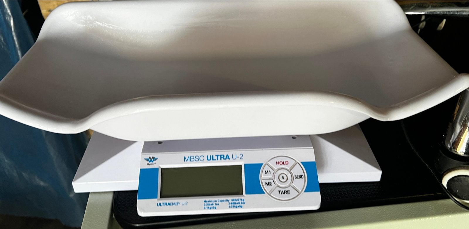 MBSC ULTRA U-2 Babyweegschaal - Zo goed als nieuw, Witgoed en Apparatuur, Minder dan 10 kg, Ophalen of Verzenden, Personenweegschaal