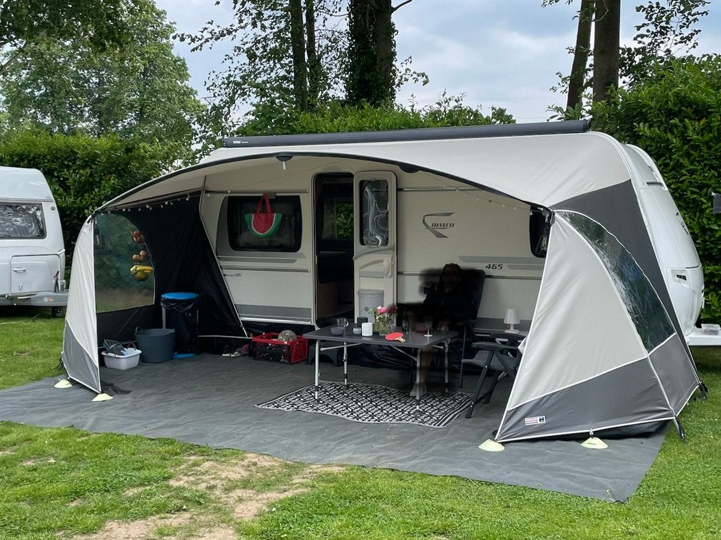 Unico Verona Luifel Carbon/grey (omloopmaat 13), Caravans en Kamperen, Ophalen, Gebruikt, Ten Cate All Season 240g/m2, Unico Ventura