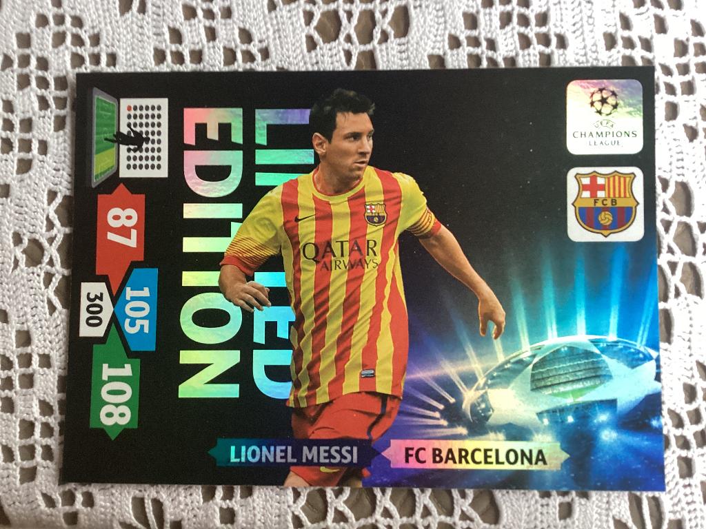 Grote kaart Panini LIONEL MESSI 17,5cmx12,5cm stickers, Ophalen of Verzenden, Zo goed als nieuw, Meerdere stickers