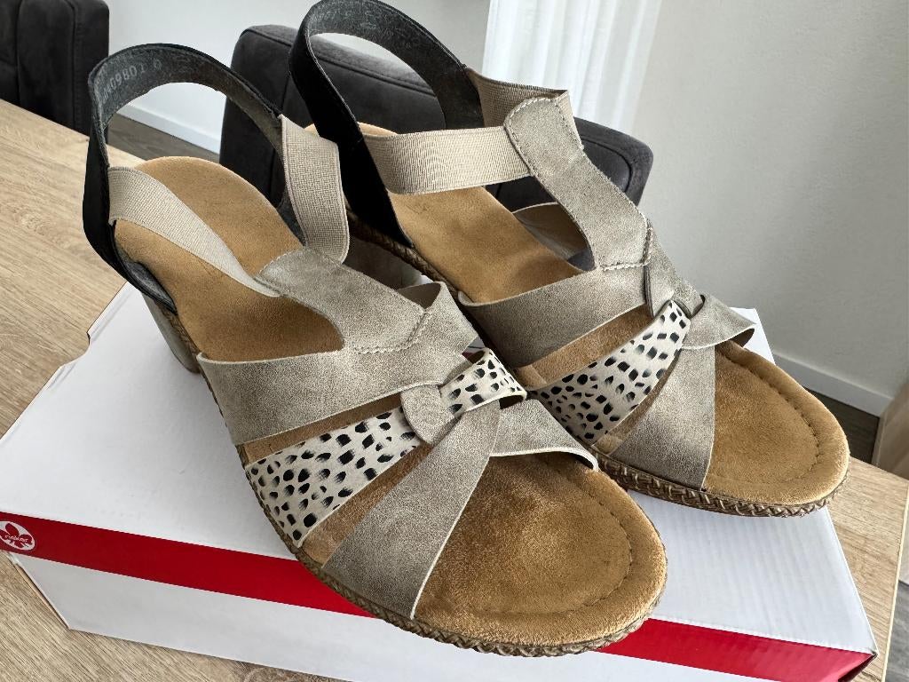 z.g.a.n. Rieker anti-stress damessandalen, maat 41, Overige kleuren, Zo goed als nieuw, Rieker, Sandalen of Muiltjes