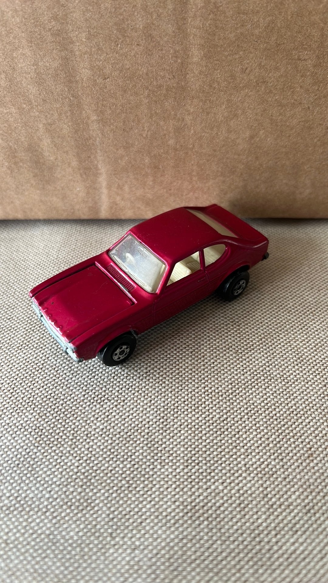 Vintage Lesney Matchbox Superfast No.54 Ford Capri paars, Kinderen en Baby's, Speelgoed | Speelgoedvoertuigen, Ophalen of Verzenden