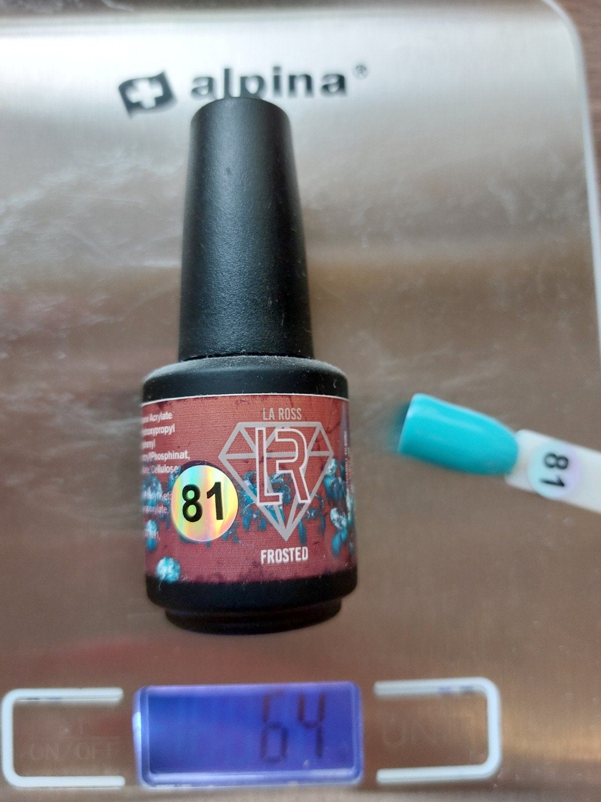 La Ross Frosted Gel Nagellak, Blauw, Ophalen of Verzenden, Zo goed als nieuw, Handen en Nagels
