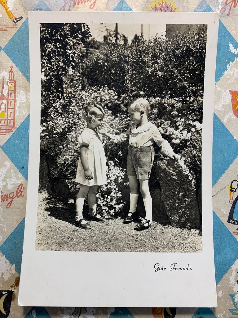 1943 Gute Freunde - postzegel Hitler (NN), Ophalen of Verzenden, 1940 tot 1960, Gelopen, Kinderen