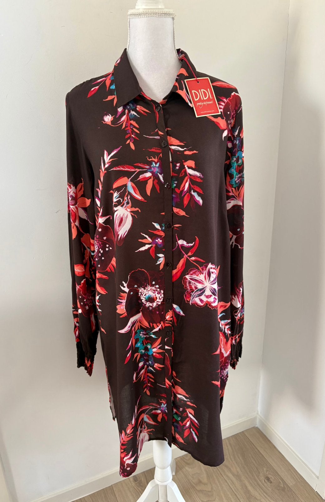 Nieuwe Didi jurk! Maat 44/XXL, Kleding | Dames, Bruin, Maat 42/44 (L), Nieuw, Ophalen of Verzenden