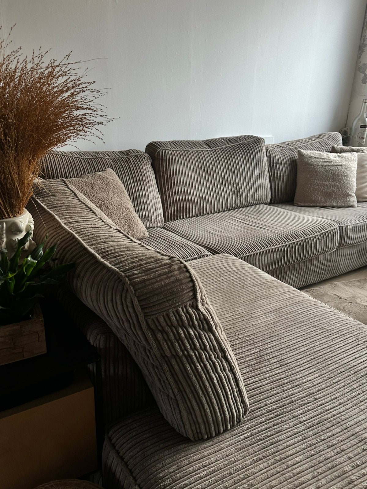 Hoekbank 300x230 cm, beige, Ophalen, Gebruikt, Vierpersoons of meer