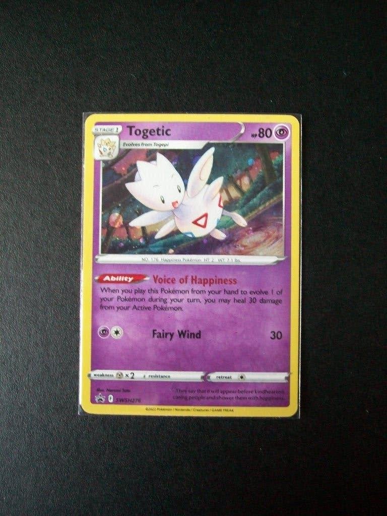 3085. Nieuwe Pokemon Kaart holo rare TOGETIC hp80 (SWS/H276), Verzenden, Nieuw, Losse kaart, Foil