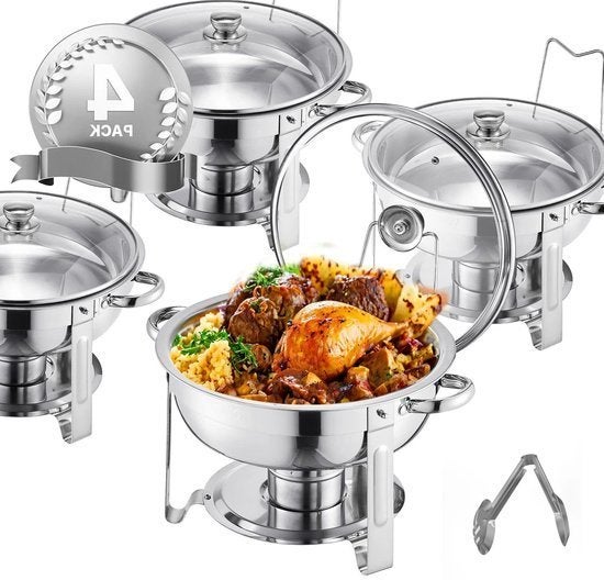 Chafing Dish - Warmhoudplaat - Buffetwarmer Set - Rechaud -, Corvance B.V., Verzenden, Nieuw, Corvancebol@gmail.com