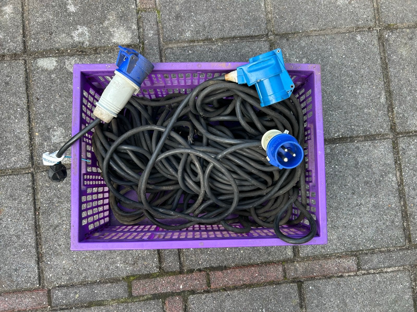 Verlengkabels met CEE-stekkers en Powerpart-aansluiting, Ophalen, Gebruikt, Overige merken, Kabel of Snoer