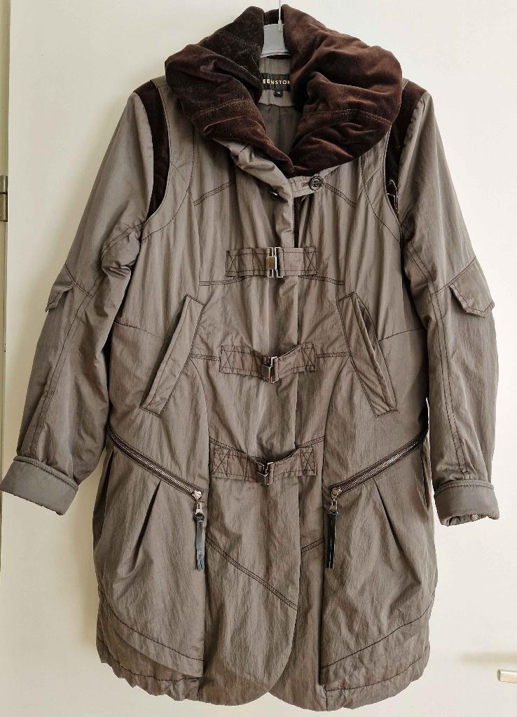 Greenstone winterjas, nieuwstaat, maat L, Kleding | Dames, Maat 38/40 (M), Beige, Greenstone, Ophalen of Verzenden