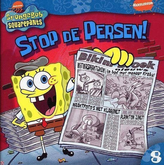Boek SpongeBob Squarepants - Stop De Persen, Nickelodeon, Fictie algemeen, Jongen of Meisje, Ophalen of Verzenden